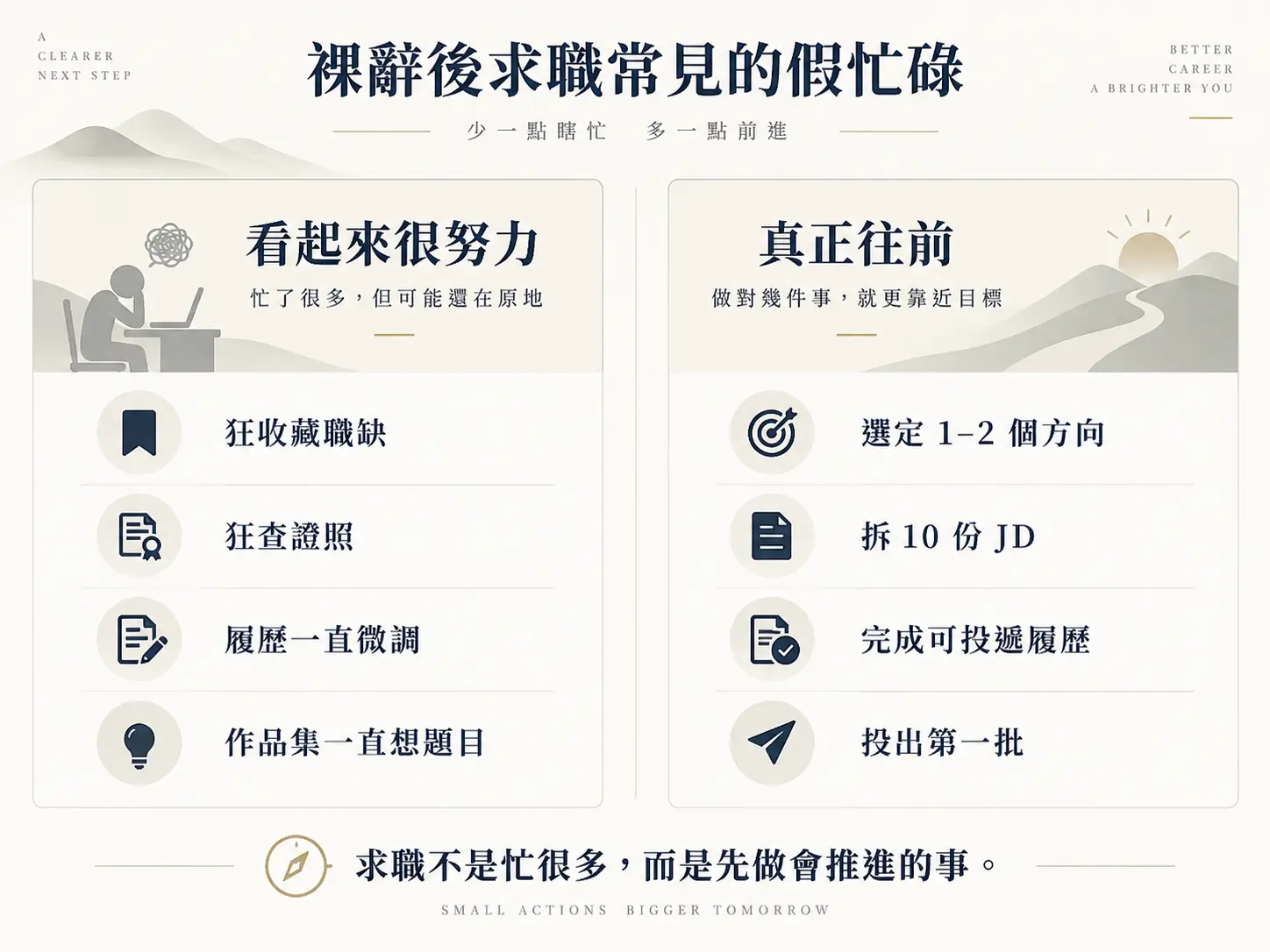 裸辭後找工作怎麼開始？待業空窗越久，越不要先做這 3 件事