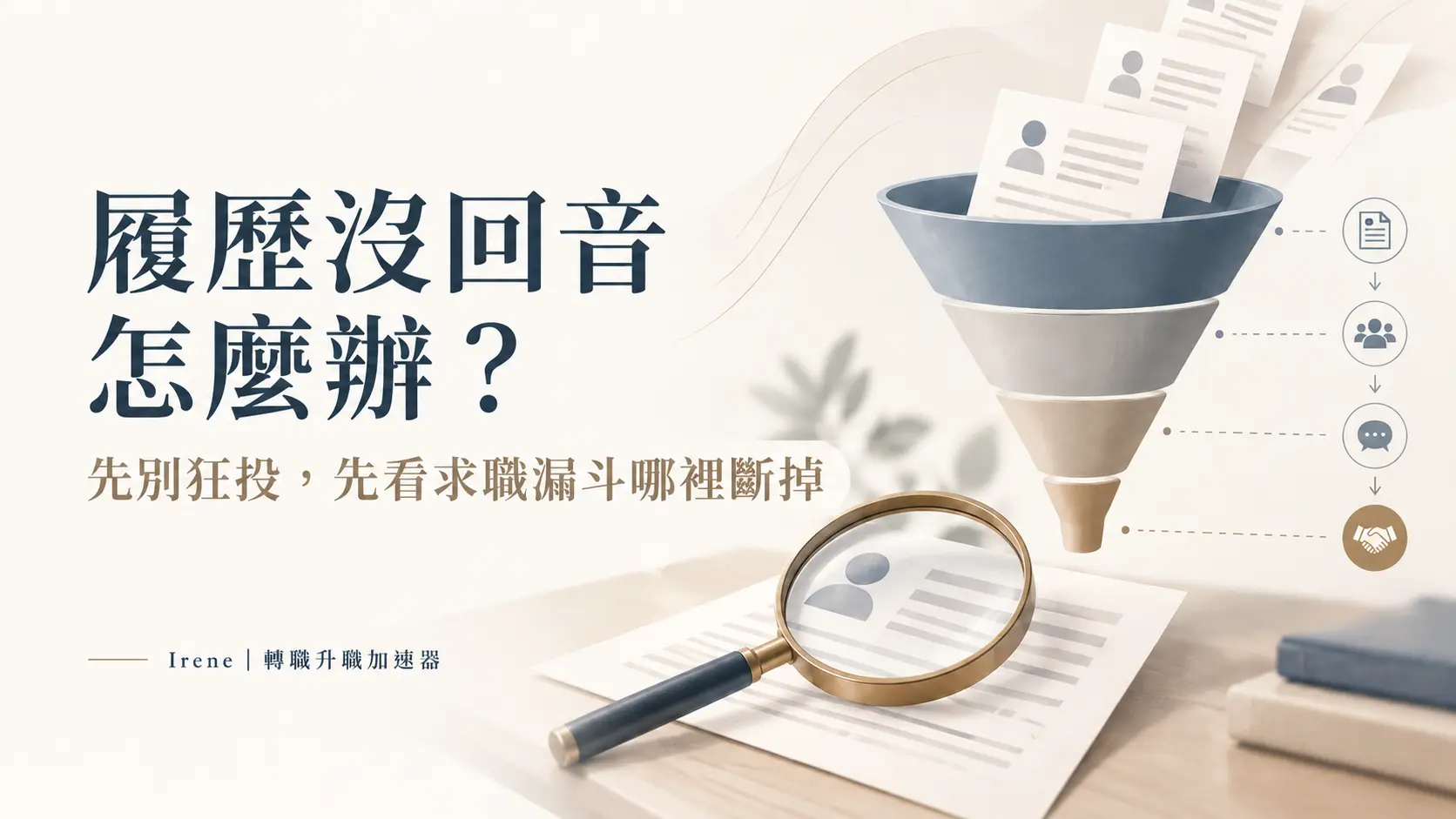 履歷沒回音怎麼辦?先別狂投,3 步找出問題、重新啟動求職|封面