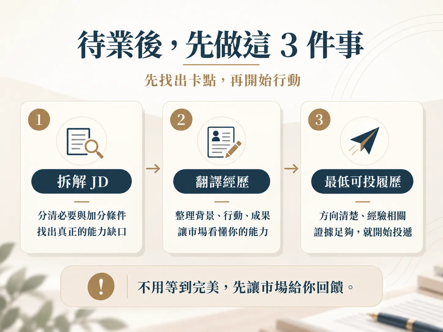 待業後怎麼重新開始找工作?給卡住很久的人一份求職重啟筆記
